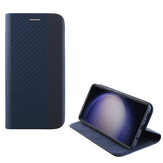 IDOL 1991 ΘΗΚΗ SAMSUNG S23 ULTRA 5G S918 6.8" ELITE ANTI-RFID BOOK STAND BLUE