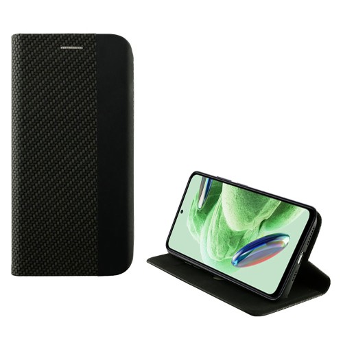 IDOL 1991 ΘΗΚΗ XIAOMI REDMI NOTE 12 5G 6.67" ELITE ANTI-RFID BOOK STAND BLACK