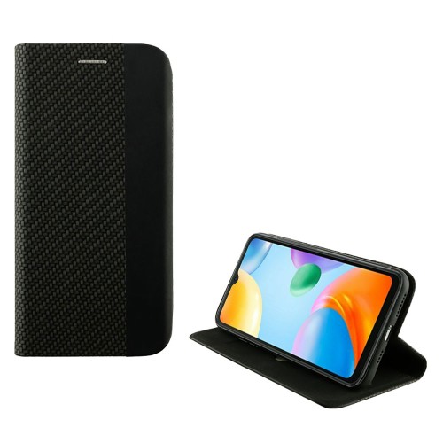 IDOL 1991 ΘΗΚΗ XIAOMI REDMI 10C/REDMI 10 POWER 6.71" ELITE ANTI-RFID BOOK STAND BLACK