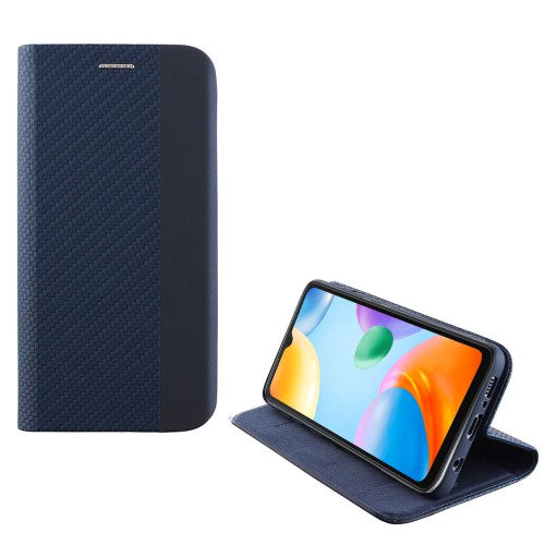 IDOL 1991 ΘΗΚΗ XIAOMI REDMI 10C/REDMI 10 POWER 6.71" ELITE ANTI-RFID BOOK STAND BLUE