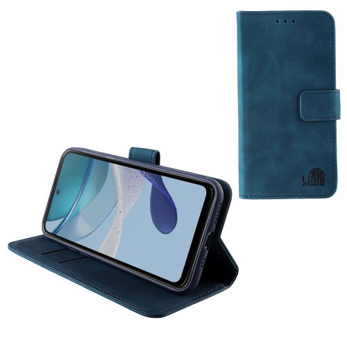 LIME ΘΗΚΗ MOTOROLA MOTO G53 5G/ G13 4G/ G23 4G 6.5" ESSENTIAL MAGNET BOOK STAND CLIP DARK BLUE