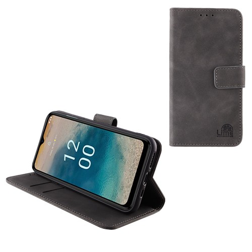 LIME ΘΗΚΗ NOKIA G22 6.5" ESSENTIAL MAGNET BOOK STAND CLIP GREY