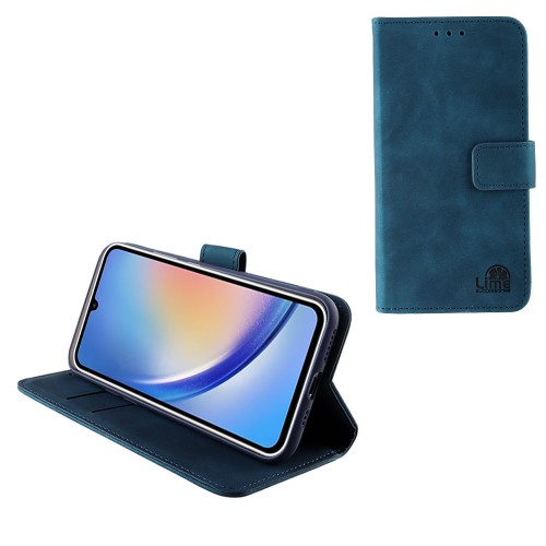 LIME ΘΗΚΗ SAMSUNG A34 5G A346 6.6" ESSENTIAL MAGNET BOOK STAND CLIP DARK BLUE