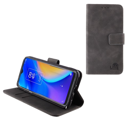 LIME ΘΗΚΗ TCL 20 SE T671 6.82" ESSENTIAL MAGNET BOOK STAND CLIP GREY