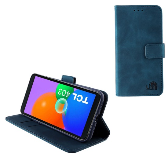 LIME ΘΗΚΗ TCL 403 T431 6.0" ESSENTIAL MAGNET BOOK STAND CLIP DARK BLUE