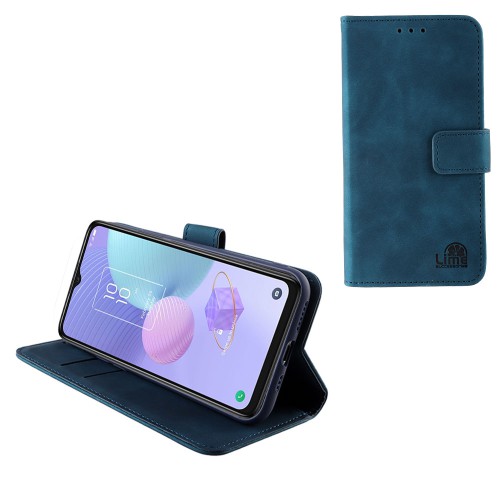 LIME ΘΗΚΗ TCL 405 T506D/406/408 T507 6.6" ESSENTIAL MAGNET BOOK STAND CLIP DARK BLUE