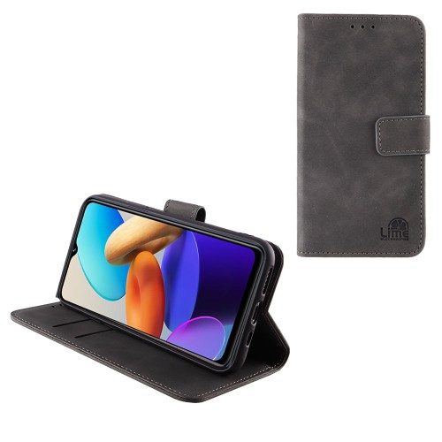 LIME ΘΗΚΗ VIVO Y22/Y22s 6.55" ESSENTIAL MAGNET BOOK STAND CLIP GREY