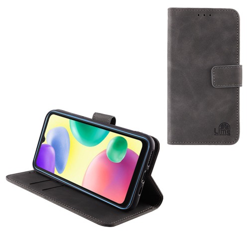 LIME ΘΗΚΗ XIAOMI REDMI 10A 6.53" ESSENTIAL MAGNET BOOK STAND CLIP GREY