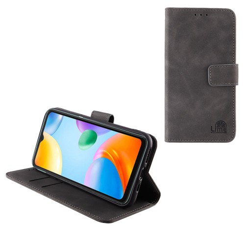 LIME ΘΗΚΗ XIAOMI REDMI 10C/REDMI 10 POWER 6.71" ESSENTIAL MAGNET BOOK STAND CLIP GREY