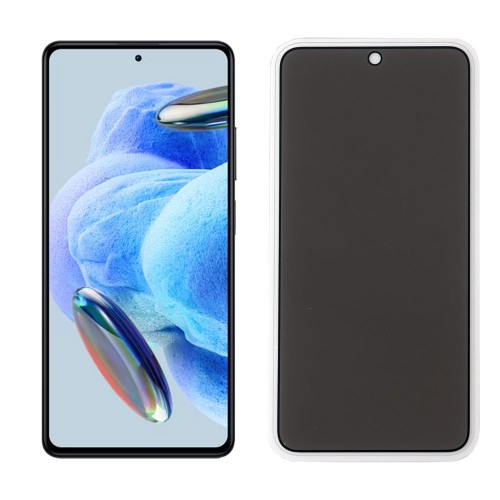 IDOL 1991 TEMPERED GLASS XIAOMI REDMI NOTE 12 PRO 5G 6.67" 9H 0.25mm PRIVACY ANTISPY SEMI CURVED FULL GLUE BLACK