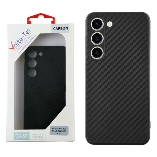 VOLTE-TEL ΘΗΚΗ SAMSUNG S23 PLUS 5G S916 6.6" CARBON CAMERA PROTECTIVE BLACK
