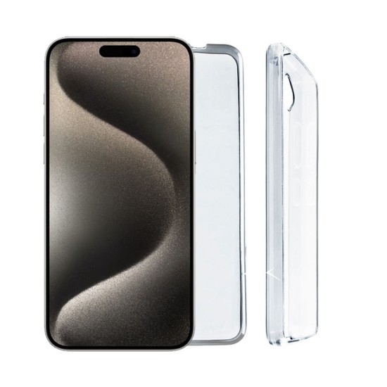 VOLTE-TEL ΘΗΚΗ IPHONE 15 PRO 6.1" SLIMCOLOR AIR TPU CAMERA GUARD ΔΙΑΦΑΝΗ