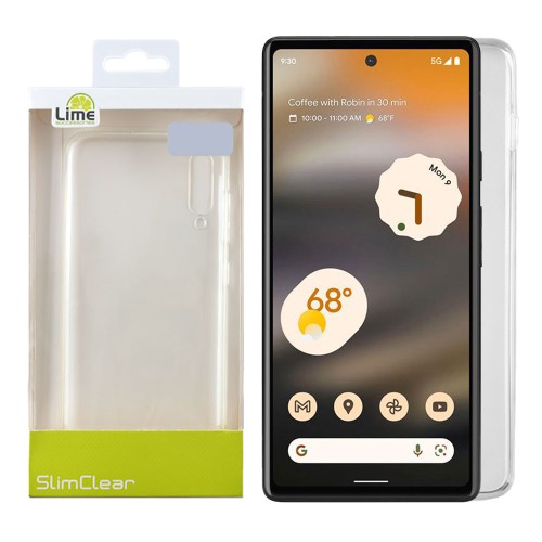 LIME ΘΗΚΗ GOOGLE PIXEL 6A 6.1" SLIMCLEAR TPU CAMERA GUARD ΔΙΑΦΑΝΗ