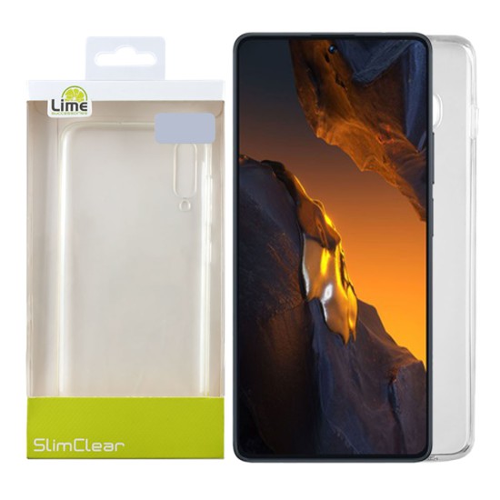 LIME ΘΗΚΗ XIAOMI POCO F5 5G 6.67" SLIMCLEAR TPU CAMERA GUARD ΔΙΑΦΑΝΗ