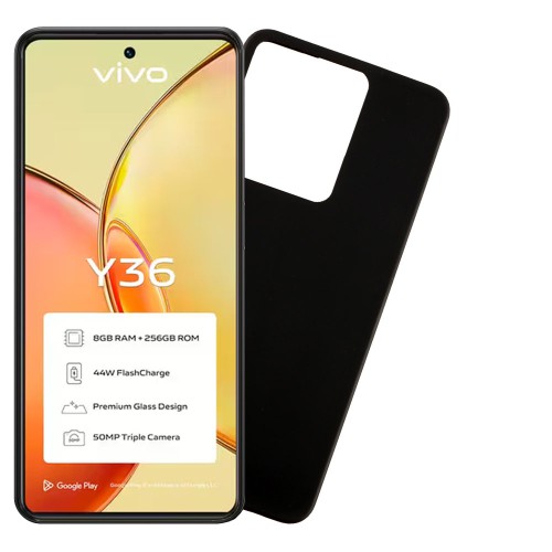 VOLTE-TEL ΘΗΚΗ VIVO Y36 4G/5G 6.64" SILICON TPU CAMERA GUARD BLACK