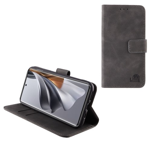 LIME ΘΗΚΗ OPPO RENO 10 PRO 5G 6.7" ESSENTIAL MAGNET BOOK STAND CLIP GREY