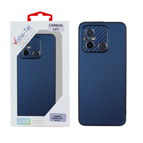 VOLTE-TEL ΘΗΚΗ XIAOMI REDMI 12C 6.71" CARBON LIFT FULL CAMERA PROTECTION BLUE