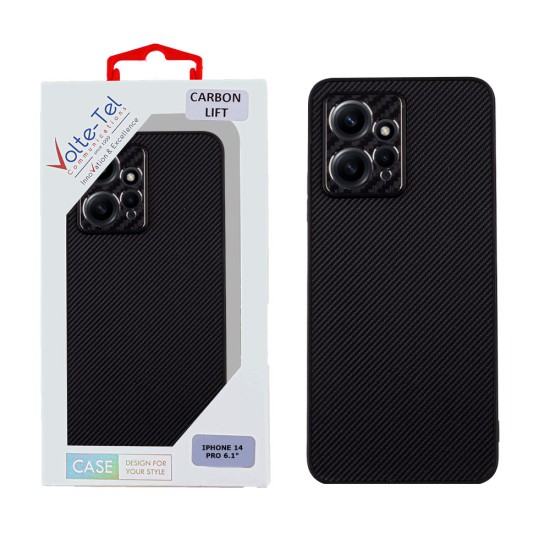 VOLTE-TEL ΘΗΚΗ XIAOMI REDMI NOTE 12 4G 6.67" CARBON LIFT FULL CAMERA PROTECTION BLACK