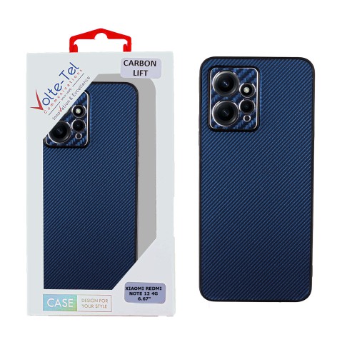 VOLTE-TEL ΘΗΚΗ XIAOMI REDMI NOTE 12 4G 6.67" CARBON LIFT FULL CAMERA PROTECTION BLUE