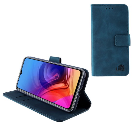 LIME ΘΗΚΗ SAMSUNG A15 4G A155/A15 5G A156 6.4" ESSENTIAL MAGNET BOOK STAND CLIP DARK BLUE