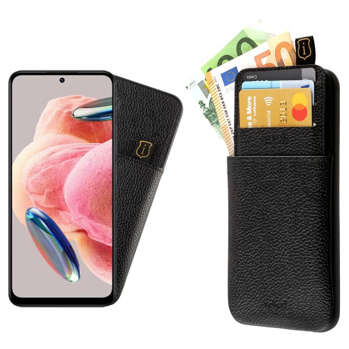 IDOL 1991 ΘΗΚΗ XIAOMI REDMI NOTE 12 4G 6.67" ANTI-RFID LEATHER SMART WALLET FULL CAMERA PROTECTION BLACK