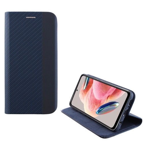 IDOL 1991 ΘΗΚΗ XIAOMI REDMI NOTE 12 4G 6.67" ELITE ANTI-RFID BOOK STAND BLUE