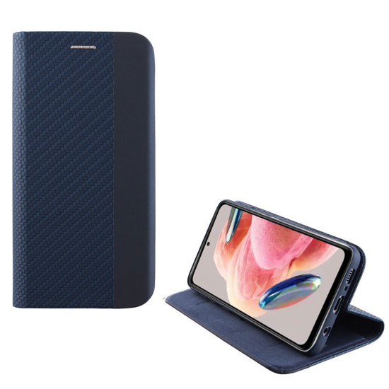 IDOL 1991 ΘΗΚΗ XIAOMI REDMI NOTE 12 4G 6.67" ELITE ANTI-RFID BOOK STAND BLUE
