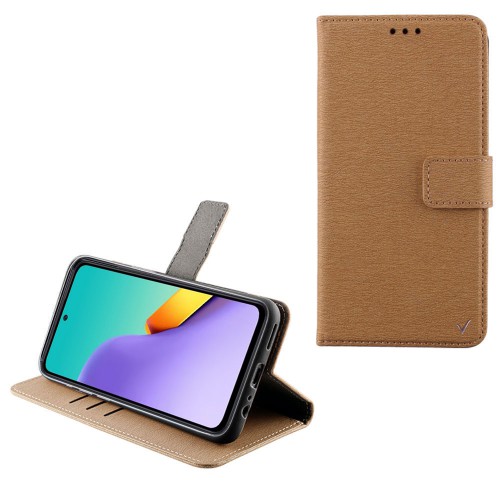 VOLTE-TEL ΘΗΚΗ XIAOMI REDMI 12 4G/5G 6.79" ALLURE MAGNET BOOK STAND CLIP GOLD