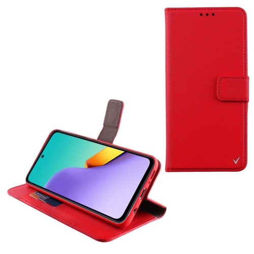 VOLTE-TEL ΘΗΚΗ XIAOMI REDMI 12 4G/5G 6.79" ALLURE MAGNET BOOK STAND CLIP RED