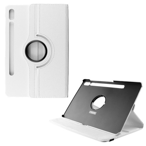 VOLTE-TEL ΘΗΚΗ SAMSUNG TAB S10 FE X520 10.9"/ TAB S9 FE X510 10.9"/TAB S9 X710 11.0" LEATHER BOOK ROTATING STAND WHITE