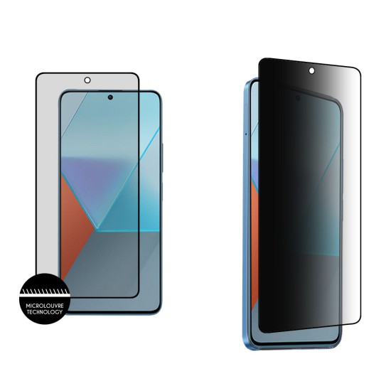 IDOL 1991 TEMPERED GLASS XIAOMI REDMI NOTE 13 PRO 4G 6.67" 9H 0.25mm PREMIUM PRIVACY ANTISPY SEMI CURVED FULL GLUE BLACK