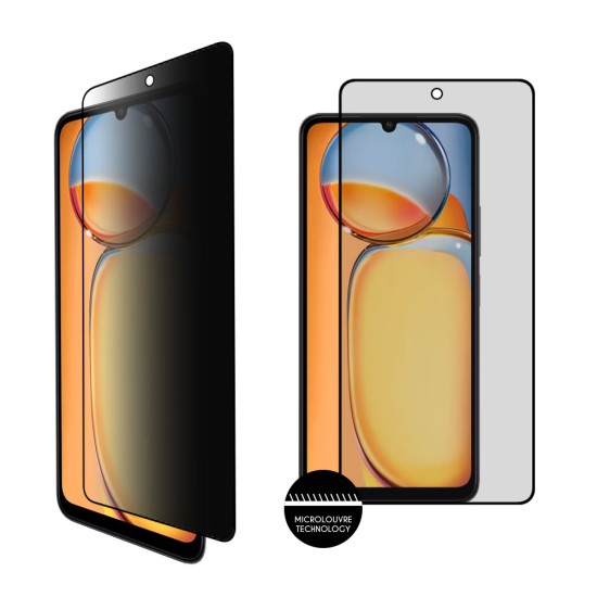 IDOL 1991 TEMPERED GLASS XIAOMI REDMI NOTE 13 4G 6.67" 9H 0.25mm PRIVACY ANTISPY SEMI CURVED FULL GLUE BLACK