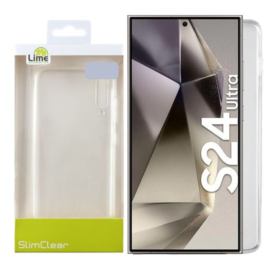LIME ΘΗΚΗ SAMSUNG S24 ULTRA 5G S928 6.8" SLIMCLEAR PREMIUM TPU CAMERA GUARD ΔΙΑΦΑΝΗ