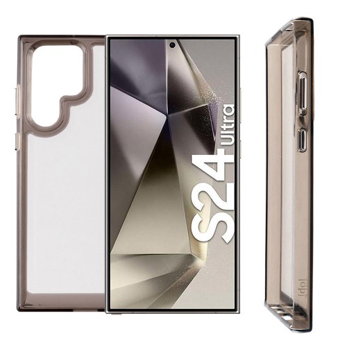 IDOL 1991 ΘΗΚΗ SAMSUNG S24 ULTRA 5G S928 6.8" CRISTALYTE TPU CAMERA GUARD ΔΙΑΦΑΝΗ ΓΚΡΙ