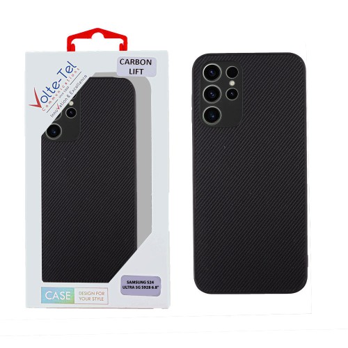 VOLTE-TEL ΘΗΚΗ SAMSUNG S24 ULTRA 5G S928 6.8" CARBON LIFT CAMERA GUARD BLACK