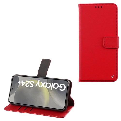 VOLTE-TEL ΘΗΚΗ SAMSUNG S24 PLUS 5G S926 6.7" ALLURE MAGNET BOOK STAND CLIP RED