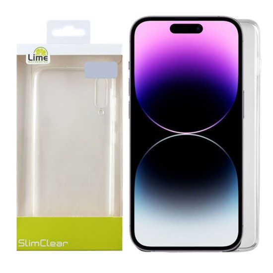 LIME ΘΗΚΗ IPHONE 14 PRO 6.1" SLIMCLEAR TPU CAMERA GUARD ΔΙΑΦΑΝΗ