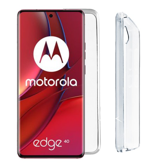 VOLTE-TEL ΘΗΚΗ MOTOROLA MOTO EDGE 40 NEO 5G 6.55" SLIMCOLOR AIR TPU CAMERA GUARD ΔΙΑΦΑΝΗ