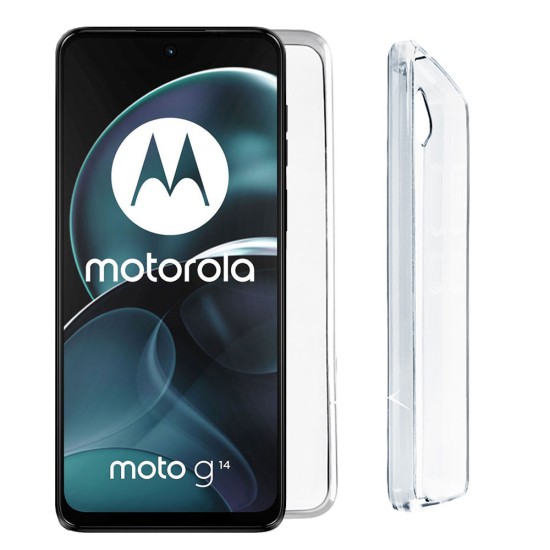 VOLTE-TEL ΘΗΚΗ MOTOROLA MOTO G14 4G XT2341-3 6.5" SLIMCOLOR AIR TPU CAMERA GUARD ΔΙΑΦΑΝΗ