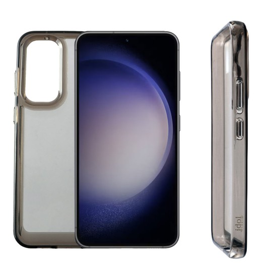 IDOL 1991 ΘΗΚΗ SAMSUNG S23 FE 5G S711 6.4" CRISTALYTE TPU CAMERA GUARD ΔΙΑΦΑΝΗ ΓΚΡΙ