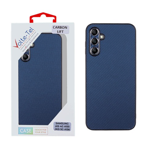 VOLTE-TEL ΘΗΚΗ SAMSUNG A15 4G A155/A15 5G A156 6.4" CARBON LIFT CAMERA GUARD PROTECTION BLUE