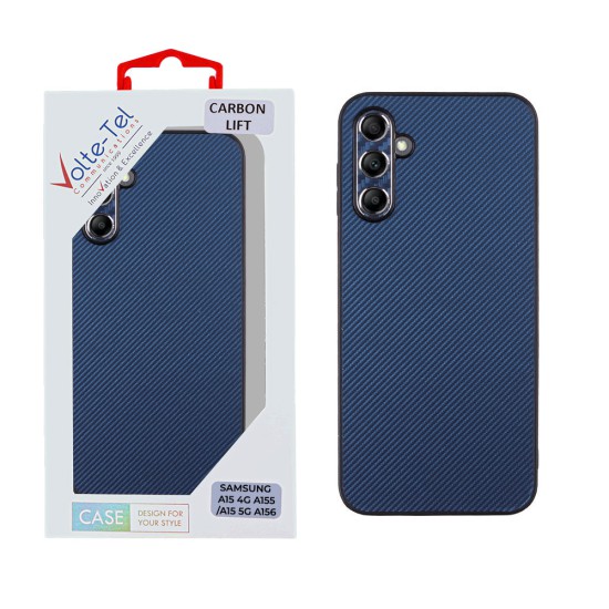 VOLTE-TEL ΘΗΚΗ SAMSUNG A15 4G A155/A15 5G A156 6.4" CARBON LIFT CAMERA GUARD PROTECTION BLUE