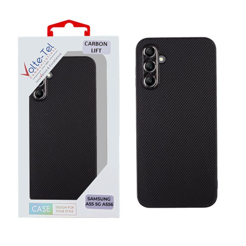 VOLTE-TEL ΘΗΚΗ SAMSUNG A55 5G A556 6.6" CARBON LIFT CAMERA GUARD BLACK