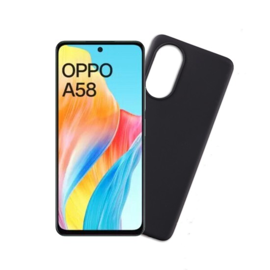 VOLTE-TEL ΘΗΚΗ OPPO A58 4G 6.72" SILICON TPU CAMERA GUARD BLACK
