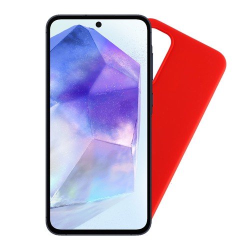 VOLTE-TEL ΘΗΚΗ SAMSUNG A55 5G A556 6.6" SILICON TPU CAMERA GUARD RED