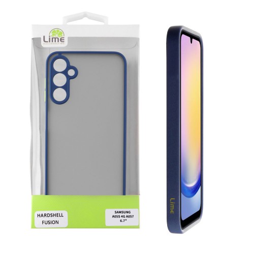 LIME ΘΗΚΗ SAMSUNG A05s 4G A057/F14 4G E145 6.7" HARDSHELL FUSION FULL CAMERA PROTECTION BLUE WITH YELLOW KEYS