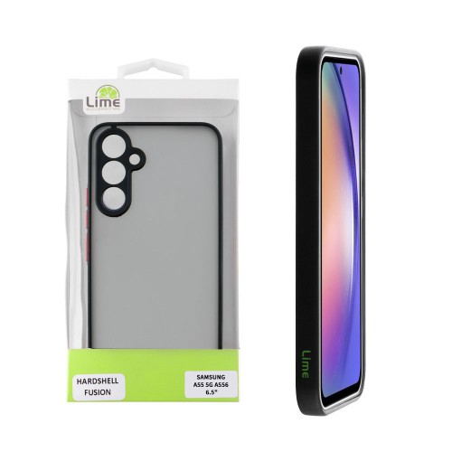 LIME ΘΗΚΗ SAMSUNG A55 5G A556 6.6" HARDSHELL FUSION FULL CAMERA PROTECTION BLUE WITH YELLOW KEYS