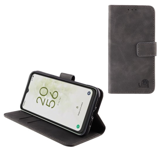 LIME ΘΗΚΗ TCL 40 NXTPAPER 4G T612B 6.78" ESSENTIAL MAGNET BOOK STAND CLIP GREY