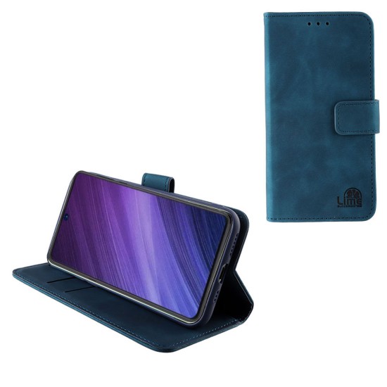 LIME ΘΗΚΗ XIAOMI 13T 5G 6.67" ESSENTIAL MAGNET BOOK STAND CLIP  DARK BLUE