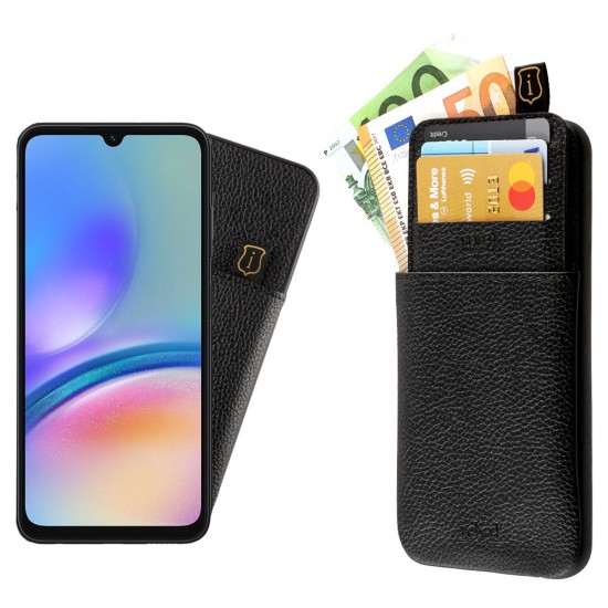 IDOL 1991 ΘΗΚΗ SAMSUNG A05s 4G A057/F14 4G E145 6.7" ANTI-RFID LEATHER SMART WALLET CAMERA GUARD BLACK